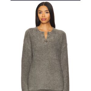 Barefoot Dreams Cozychic Lite Textured Pullover Sweater Soft Snuggly Women's Med